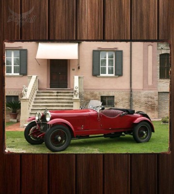 Металлическая табличка Alfa Romeo 6C 1500 Mille Miglia Spider Speciale (№231325)